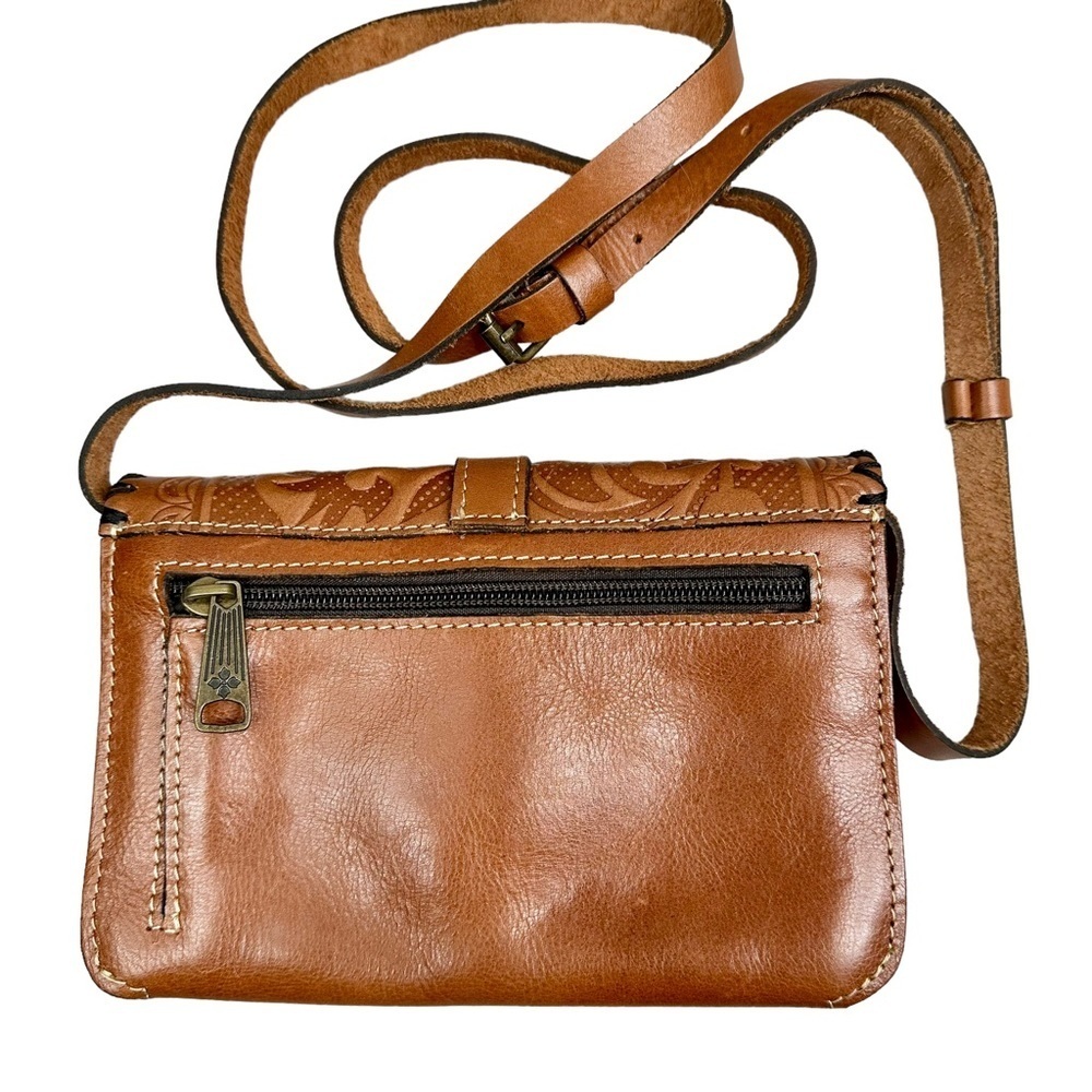 Patricia Nash Torri Crossbody in Burnished Tooled Gold - Picture 2 of 6